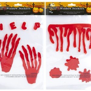 Assorted Blood Design Gel Window Stickers