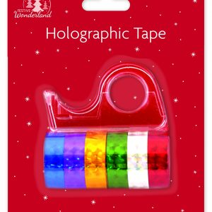Christmas Holographic Tape with Dispenser