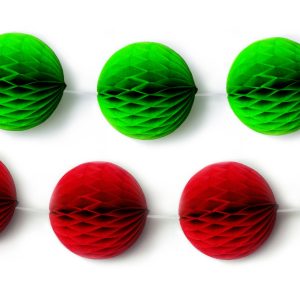 Christmas Honeycomb Paper Garlands (Pack of 2)
