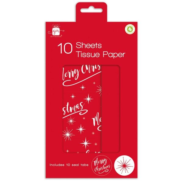Christmas Tissue Paper (Pack of 10)
