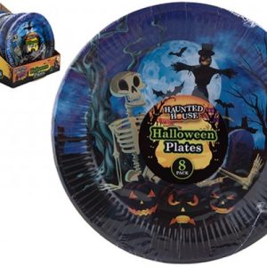 Pack of 8 Halloween Paper Plates (9 inch)