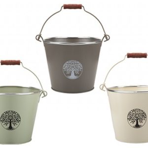 Tree Of Life Bucket Planter with Handle (Assorted)