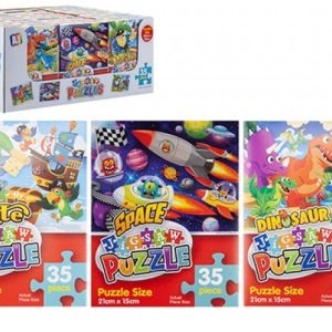 Assorted 35 Piece Puzzle (Dino, Space and Pirate)
