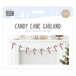 Foiled Candy Cane Garland (2m)