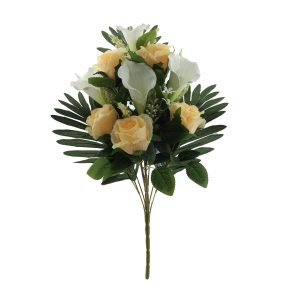 Essential Peach Rose and Lily Bouquet