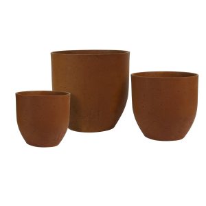 Hortus Classic Oxidized Planter - x 3 - H34 /H31/H27cm