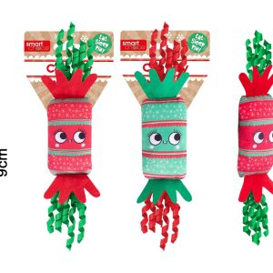 Assorted Crinkle Plush Cracker Cat Toy & Catnip