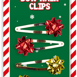 Gift Bow Novelty Hair Clips (4 Pack)