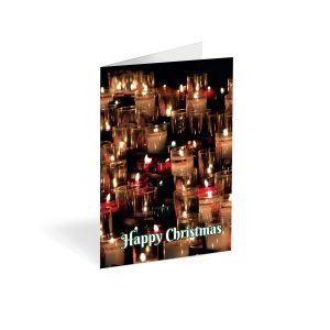 Christmas Candles Folded card (Pack of 25)