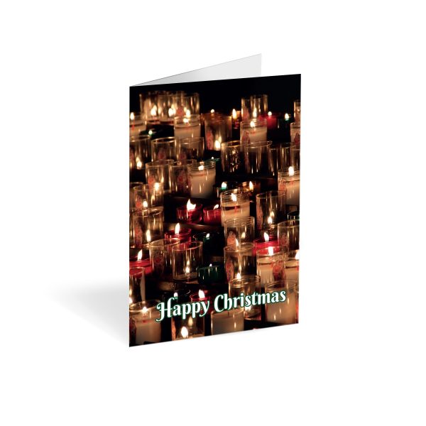 Christmas Candles Folded card (Pack of 25)