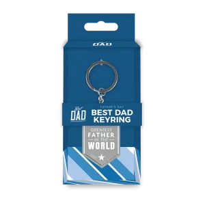 Worlds Best Dad Metal Keyring