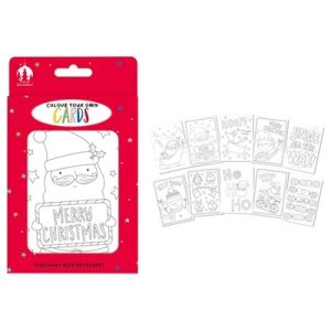 Colour Your Own Christmas Cards (Pack of 10)