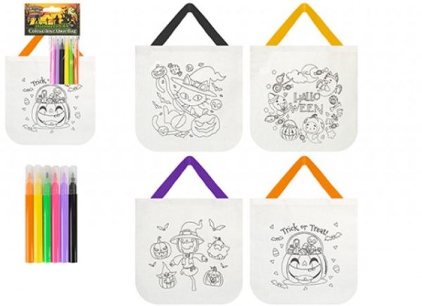 Halloween DIY Colour Me in Bag (Assorted Designs)