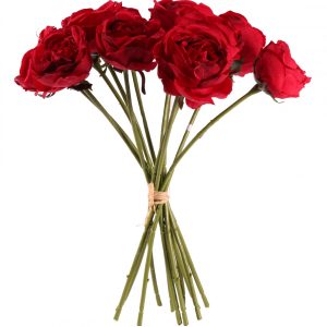Red Tea Rose Bunch