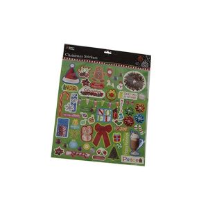 Xmas Design Asstd Sticker Sheet Type 1 In Opp Bag W/head