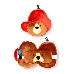 Relaxeazzz Travel Pillow & Eye Mask  - Paddington Bear