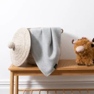 Hoop Baby Grey Wool Blanket